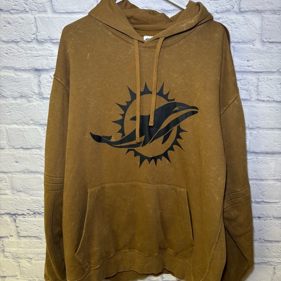 AUTHENTIC Nike Miami Dolphins Salute To Service Hoodie Mens XXL 2023 Brown